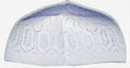 Simple White Kufi (One Size Fits Most) Made in Turkey - Expandable